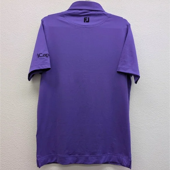 FootJoy Tour‎ Issue Polo Mens Small Purple Performance Golf Embroidered Logos